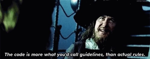 They are more like guidelines
