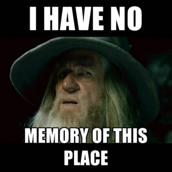 I have no memory of this place